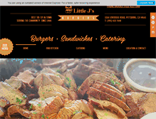 Tablet Screenshot of littlejsburgers.com